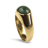 PAGE Estate Ring Estate 14k Yellow Gold Jade Ring