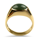 PAGE Estate Ring Estate 14k Yellow Gold Jade Ring
