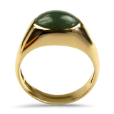 PAGE Estate Ring Estate 14k Yellow Gold Jade Ring