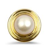 PAGE Estate Ring Estate 14k Yellow Gold Mabe Pearl Ring 5.5