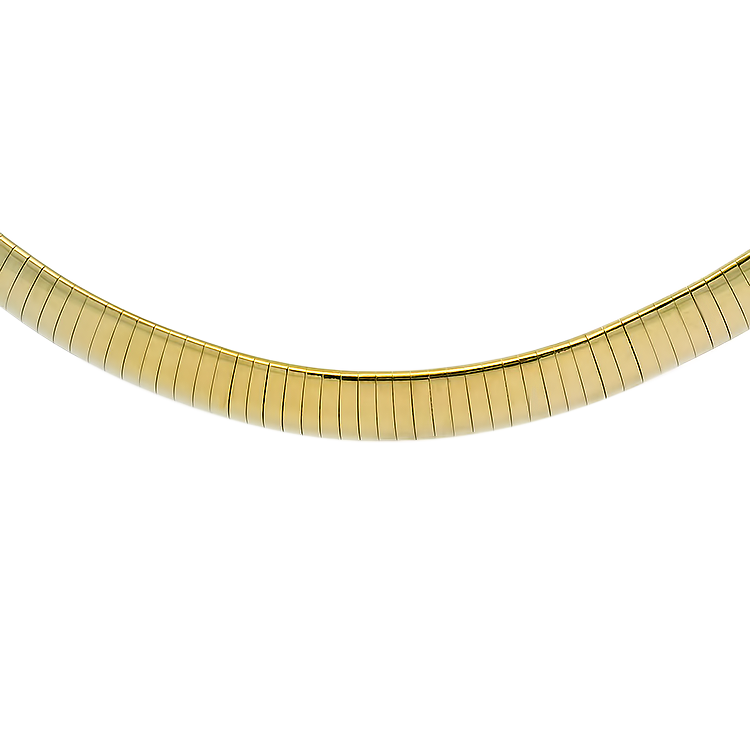 PAGE Estate Necklaces and Pendants Estate 14k Yellow Gold Omega Necklace 18"