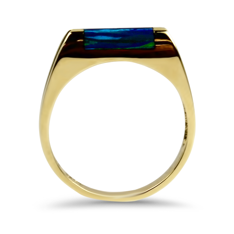 Estate 14K Yellow Gold Opal Ring Springer s