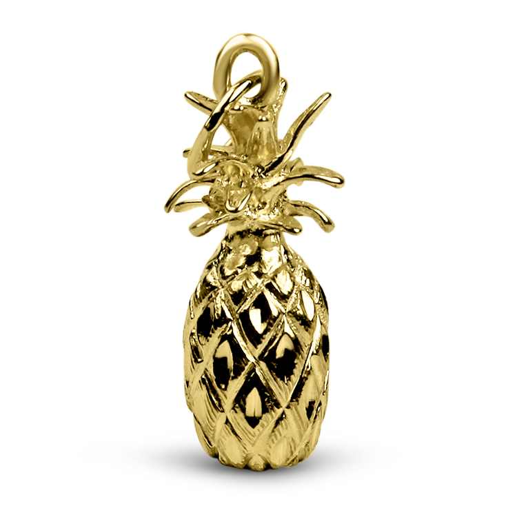 PAGE Estate Necklaces and Pendants Estate 14K Yellow Gold Pineapple Charm