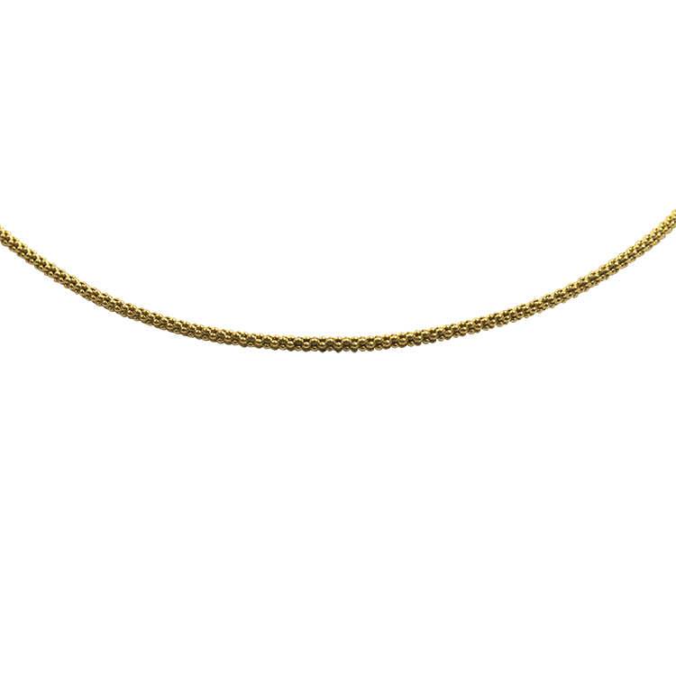 PAGE Estate Necklaces and Pendants Estate 14k Yellow Gold Popcorn Link 20" Chain