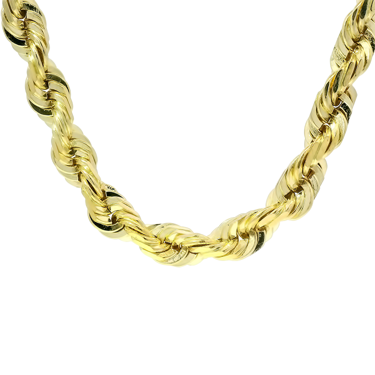 PAGE Estate Necklaces and Pendants Estate 14k Yellow Gold Rope Link 26" Chain Necklace