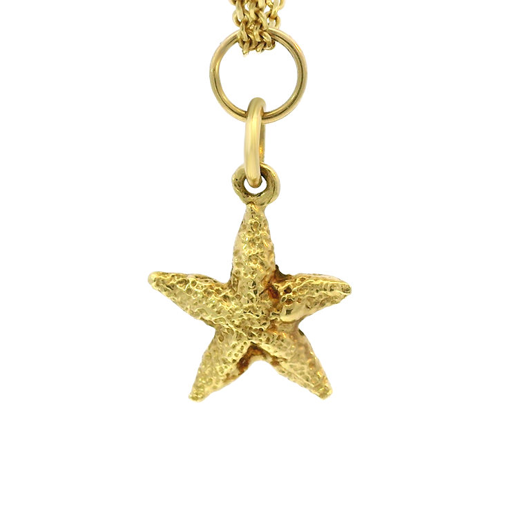 Estate 14K Yellow Gold Starfish Charm – Springer's