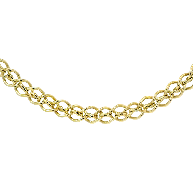 PAGE Estate Necklaces and Pendants Estate 14k Yellow Gold Woven Link 18" Neck Chain