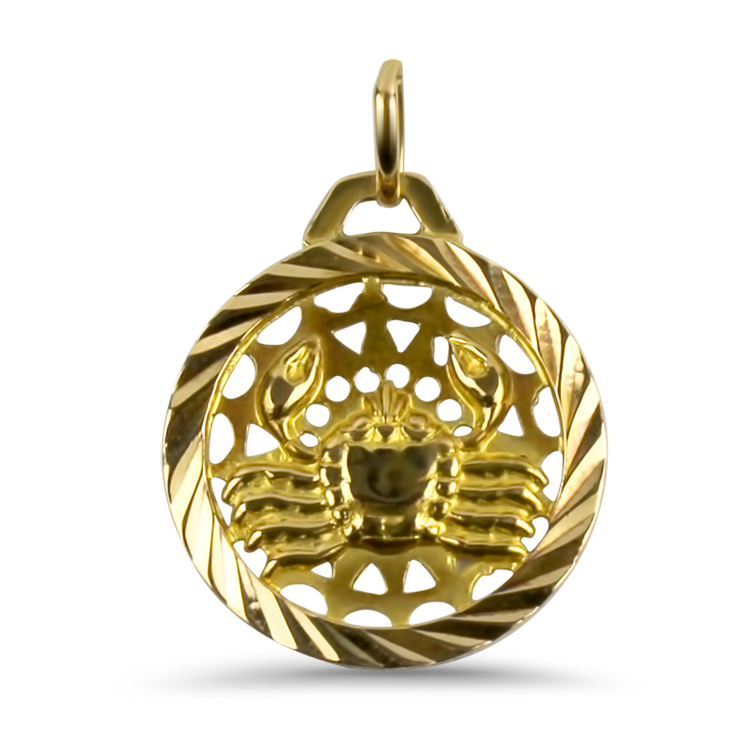 PAGE Estate Necklaces and Pendants Estate 18k Yellow Gold Crab Pendant/Charm