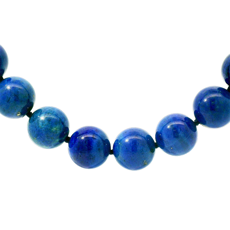 Estate 18k Yellow Gold Lapis Lazuli Necklace – Springer's