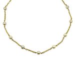 PAGE Estate Necklaces and Pendants Estate 18K Yellow Gold Pearl Necklace