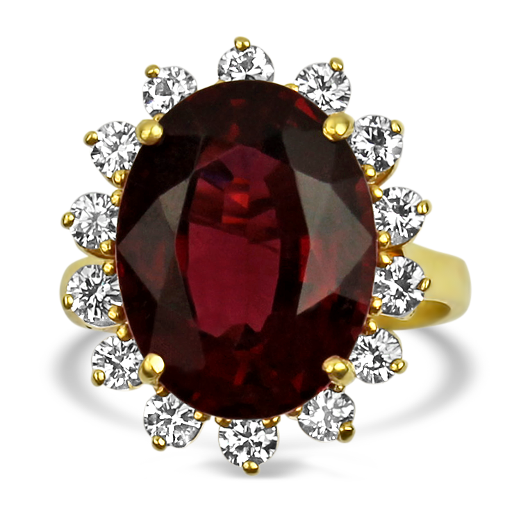 Red 2025 tourmaline ring