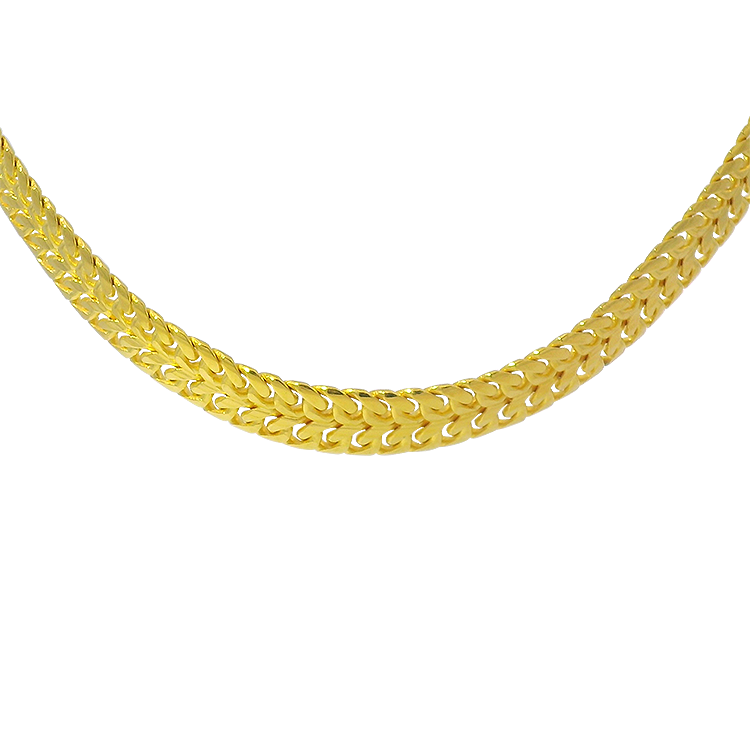 PAGE Estate Necklaces and Pendants Estate 22k Yellow Gold Double Curb Link Collar Necklace
