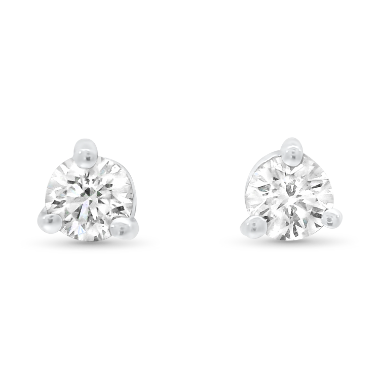 PAGE Estate Earring Estate Platinum Diamond Stud Earrings - .35ctw