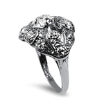 PAGE Estate Engagement Ring Estate Platinum Edwardian Old European Cut Diamond Ring 5