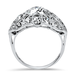 PAGE Estate Engagement Ring Estate Platinum Edwardian Old European Cut Diamond Ring 5