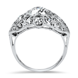 PAGE Estate Engagement Ring Estate Platinum Edwardian Old European Cut Diamond Ring 5