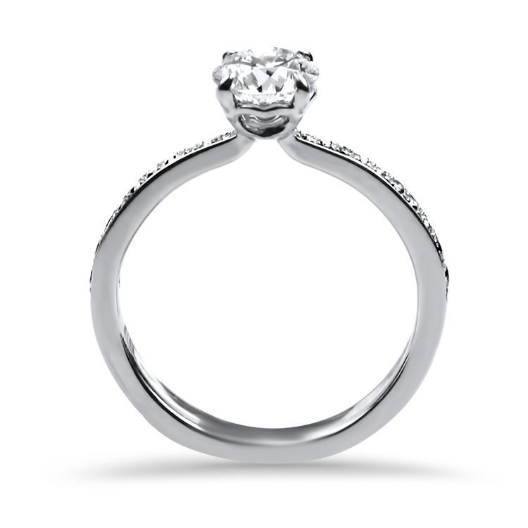 Estate Platinum Hearts on Fire Diamond Engagement Ring
