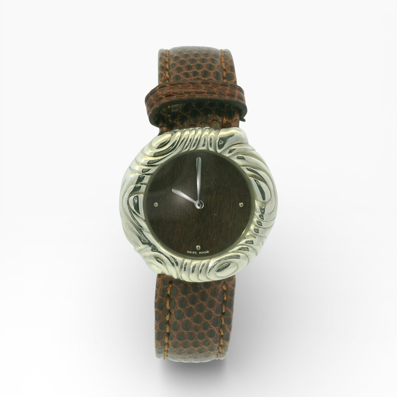 Pre-Owned Sterling Silver Angela Cummings Round 26mm Watch 