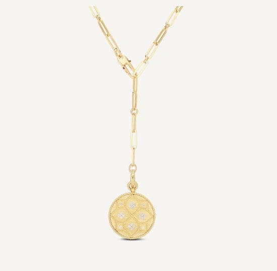 Roberto Coin Necklaces and Pendants Copy of Roberto Coin 18K Yellow Gold Diamond Circle Pendant