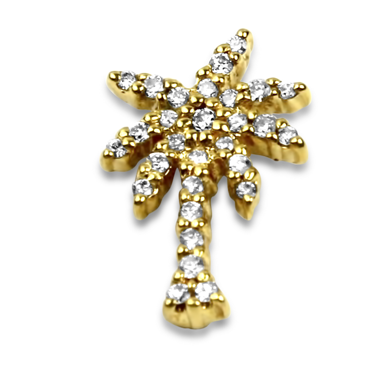 Roberto Coin Necklaces and Pendants Estate Roberto Coin Tiny Treasures 18K Yellow Gold Solitaire Diamond Pendant