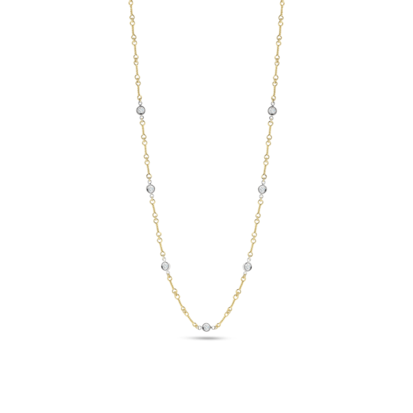 Roberto Coin 18k Yellow Gold Diamonds By the Yard Necklace Maine