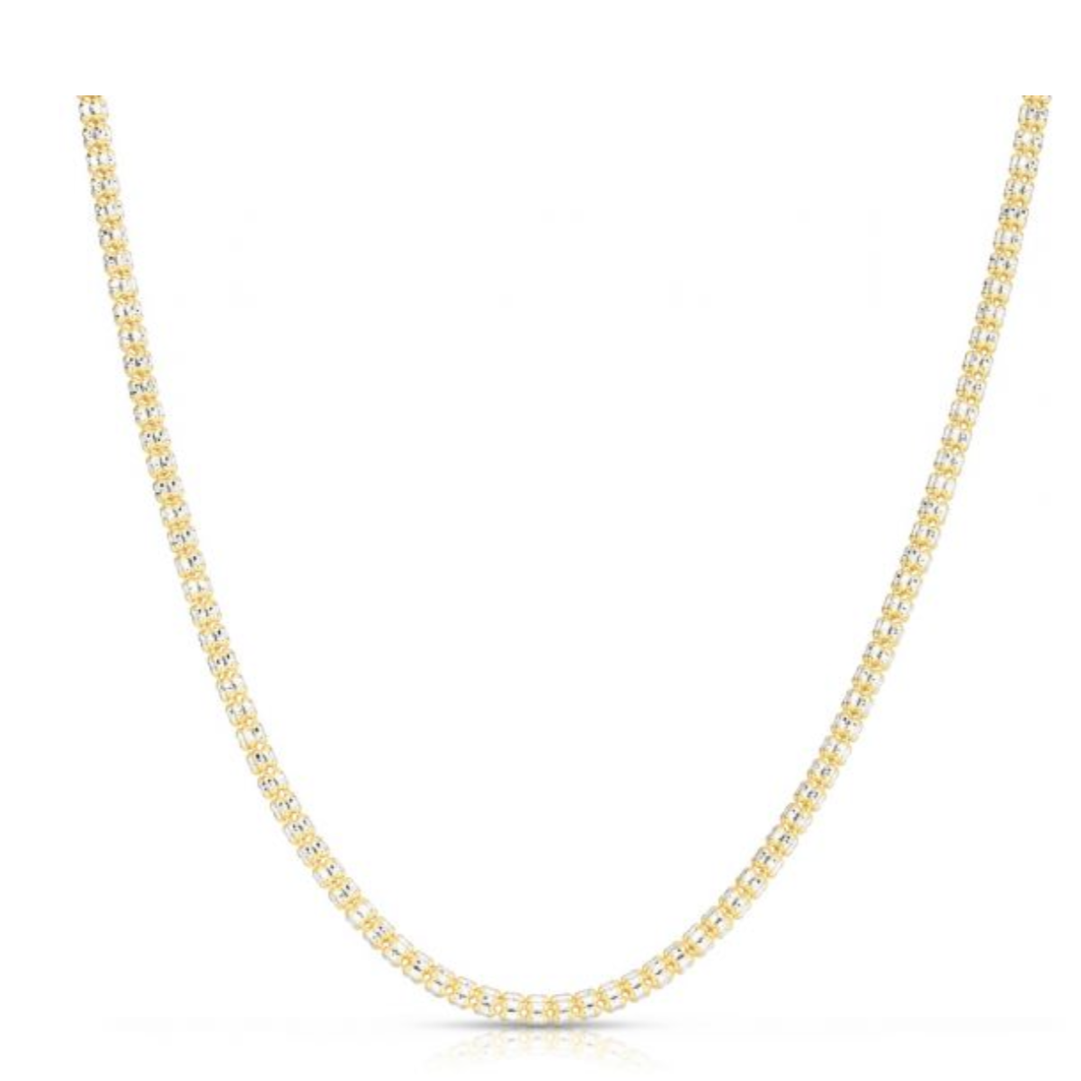 Sincerely Springer's 14k White and Yellow Gold Diamond-Cut