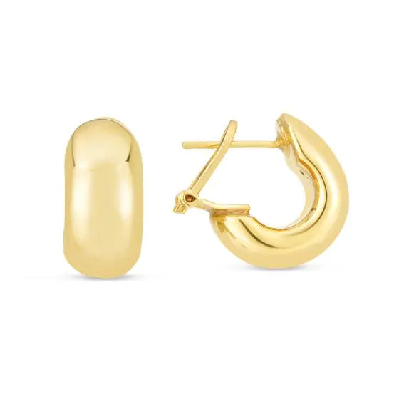 Sincerely, Springer's Earrings Sincerely Springer's 14k Yellow Gold J Hoop Earrings