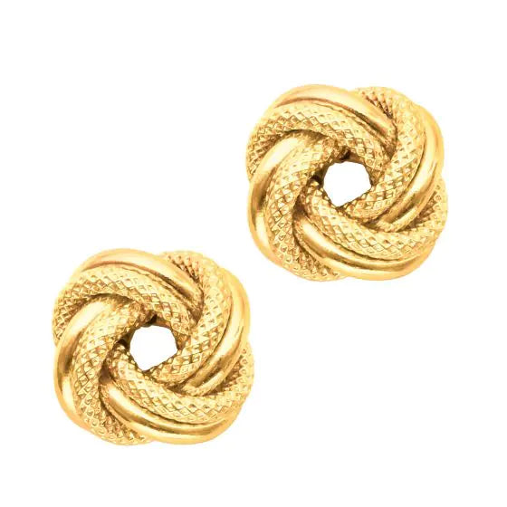 Sincerely, Springer's Earrings Sincerely Springer's 14k Yellow Gold Love Knot Earrings