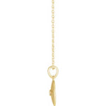 Sincerely, Springer's Necklaces and Pendants Sincerely Springer's 14k Yellow Gold Natural Diamond Sand Dollar Necklace