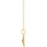 Sincerely, Springer's Necklaces and Pendants Sincerely Springer's 14k Yellow Gold Natural Diamond Sand Dollar Necklace