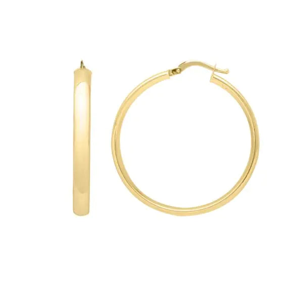 Sincerely, Springer's Earrings Sincerely Springer's 14k Yellow Gold Round Hoop Earrings