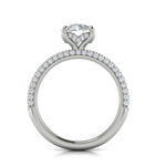 Sincerely, Springer's Engagement Ring Sincerely, Springer's by Vlora 18k White Gold Round Engagement Ring Mounting - 0.54ctw