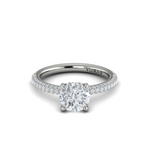 Sincerely, Springer's Engagement Ring Sincerely, Springer's by Vlora 18k White Gold Round Engagement Ring Mounting - 0.54ctw