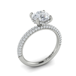 Sincerely, Springer's Engagement Ring Sincerely, Springer's by Vlora 18k White Gold Round Engagement Ring Mounting - 0.54ctw