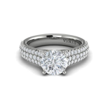 Sincerely, Springer's Engagement Ring Sincerely, Springer's by Vlora 18k White Gold Round Engagement Ring Mounting - 0.68ctw