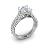 Sincerely, Springer's Engagement Ring Sincerely, Springer's by Vlora 18k White Gold Round Engagement Ring Mounting - 0.68ctw