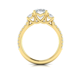 Sincerely, Springer's Engagement Ring Sincerely, Springer's by Vlora 18K Yellow Gold Oval Engagement Ring Mounting - 0.71ctw