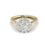 Sincerely, Springer's Engagement Ring Sincerely, Springer's by Vlora 18k Yellow Gold Oval Engagement Ring Mounting - 1.05ctw