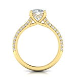 Sincerely, Springer's Engagement Ring Sincerely, Springer's by Vlora 18K Yellow Gold Round Engagement Ring Mounting - 0.46ctw