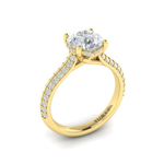 Sincerely, Springer's Engagement Ring Sincerely, Springer's by Vlora 18K Yellow Gold Round Engagement Ring Mounting - 0.46ctw