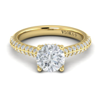 Sincerely, Springer's Engagement Ring Sincerely, Springer's by Vlora 18K Yellow Gold Round Engagement Ring Mounting - 0.46ctw