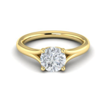 Sincerely, Springer's Engagement Ring Sincerely, Springer's by Vlora 18K Yellow Gold Round Solitaire Engagement Ring Mounting