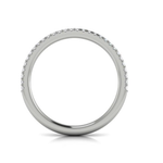 Sincerely, Springer's Wedding Band Sincerely, Springer's by Vlora Platinum Diamond and Sapphire Two-Row Wedding Band