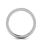 Sincerely, Springer's Wedding Band Sincerely, Springer's by Vlora Platinum Diamond and Sapphire Two-Row Wedding Band