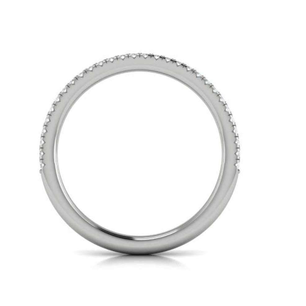 Sincerely, Springer's Wedding Band Sincerely, Springer's by Vlora Platinum Diamond and Sapphire Two-Row Wedding Band