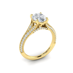 Sincerely, Springer's Engagement Ring Sincerely, Springer's by Vlora Vintage Splendor 18k Yellow Gold Oval Engagement Ring Mounting - 0.39ctw