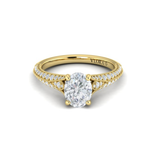 Sincerely, Springer's Engagement Ring Sincerely, Springer's by Vlora Vintage Splendor 18k Yellow Gold Oval Engagement Ring Mounting - 0.39ctw