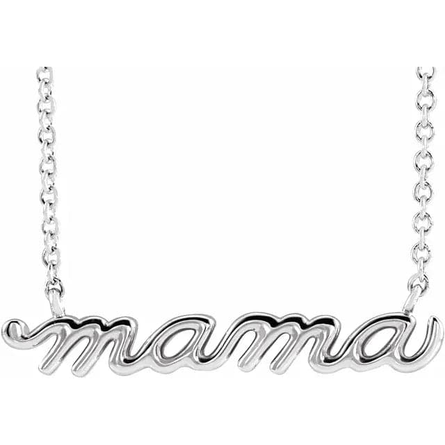 Springer's Forever Signature Mama Sterling Silver Necklace