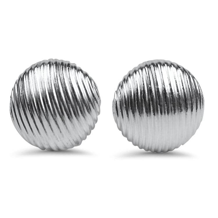 Springer's Collection Earring Sterling Silver Half Dome Stud Earrings