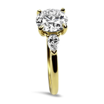 Springer's Collection Ring Suna Bros 18k Yellow Gold Three-Stone Diamond Engagement Ring 6